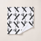 Salon de coiffure pour peigne de ciseaux (Gant de toilette)