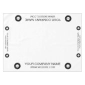 Salon de commerce Nappe Logo personnalisé Pêche (Devant (Horizontal))