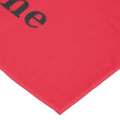 Salon de commerce nappe logo personnalisé rouge (Angle)