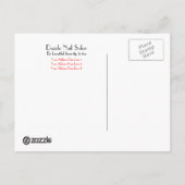 Salon de l'ongle Modèle de carte postale (Dos)