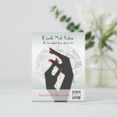 Salon de l'ongle Modèle de carte postale (Debout devant)