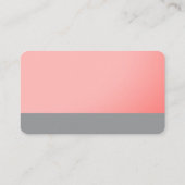 Salon de maquillage Cartes de visite roses de beau (Dos)