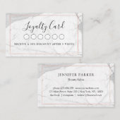 Salon de marbre Spa Loyauté 5 Carte de visite (Devant / Derrière)