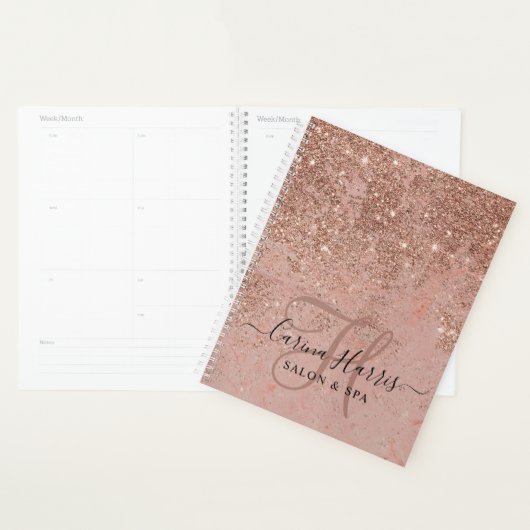 Salon de Monogramme rose Gold (Devant avec enveloppe)