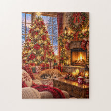 Salon de Noël Cosy Puzzle de 252 Pièces