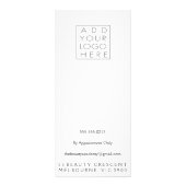 Salon de ongles de cheveux Beauticier Menu Floral  (Dos)