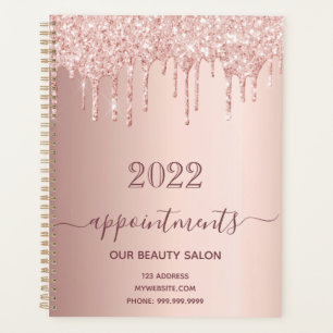 Salon de parties scintillant d'or rose rendez-vous