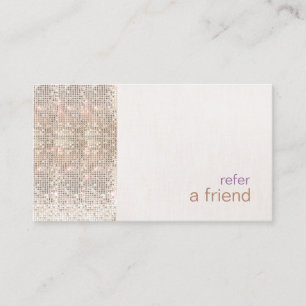 Salon de référence client Faux Silver Sequins