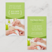 Salon de remise Coupon Nail SPA Chic Nature Vert (Devant / Derrière)