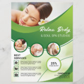 Salon de soins de beauté et spa Modèle circulaire (Devant)