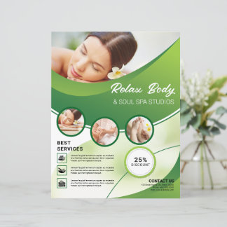 Salon de soins de beauté et spa Modèle circulaire
