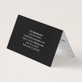 Salon de tatouage Carte de visite de rendez-vous (Dos)