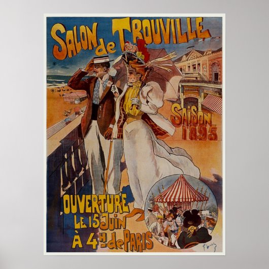 Salon de Touville Poster de voyage Vintage (Devant)