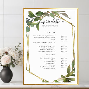 Salon de verdure Liste des prix Poster