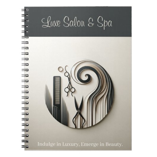 Salon d'élégance monochrome et Carnet Spa (Devant)