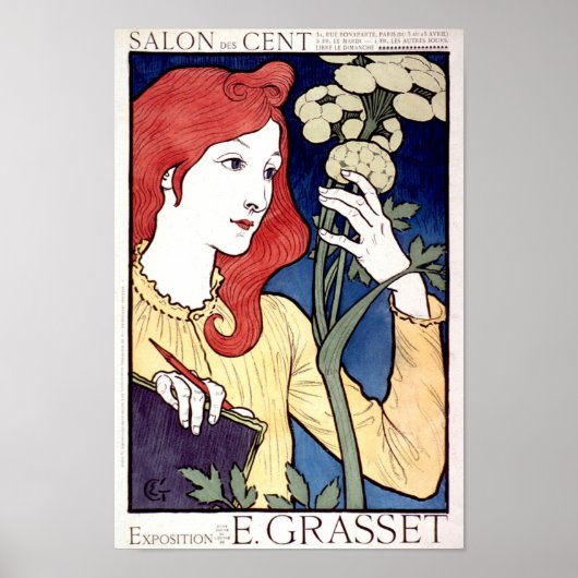Salon Des Cent E Grasset Ad Poster (Voorkant)