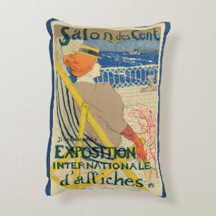 Salon des Cents van Toulouse Lautrec, Art Nouveau Accent Kussen