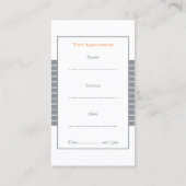 Salon des cheveux avec Cartes de visite de rendez- (Dos)