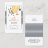 Salon des cheveux Cartes de visite (Devant / Derrière)