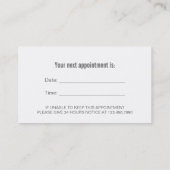 Salon des cheveux coiffeur Rendez-vous aquarelle (Dos)