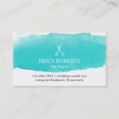 Salon des cheveux coiffeur Rendez-vous aquarelle (Devant)