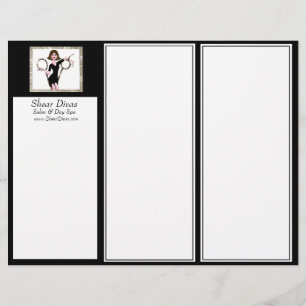 Salon des cheveux Diva Tri-Fold Flyer