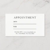 Salon des cheveux Elégant aquarelle Rendez-vous (Dos)