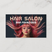 Salon des cheveux Photo QR Code Carte de visite (Devant)