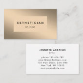 Salon d'or moderne Carte de visite Visitenkarte (Devant / Derrière)