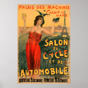 Salon Du Cycle Fietsposter Poster