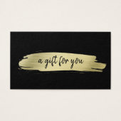 Salon Elegant Business Gold Black Certificat cadea (Devant)