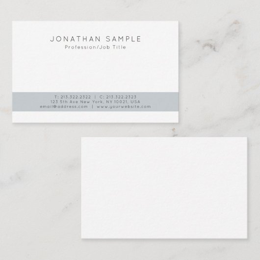 Salon Elegant modern Creative Professional Design Visitekaartje (Voorkant / Achterkant)
