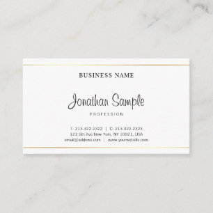 Salon Elegante Calligrafie Script Modern Eenvoudig Visitekaartje
