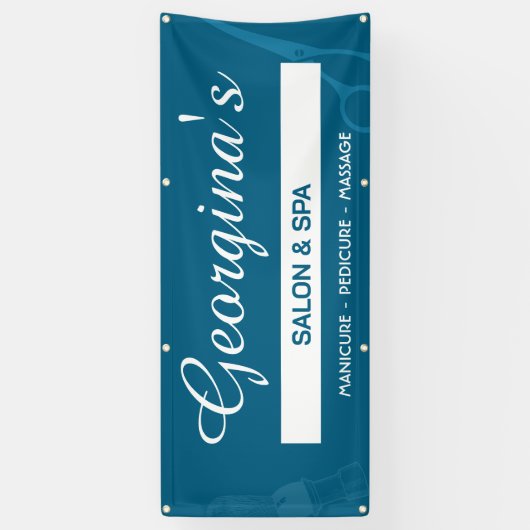 Salon En Spa Aangepaste Bewerking Banner (Verticaal)