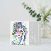 Salon en Spa Adverteren Briefkaart (Staand voorkant)