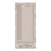 Salon en spa Service Brochure Rack-kaart Reclamekaart (Achterkant)