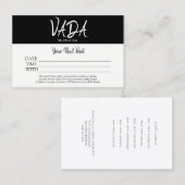 Salon et Spa des cartes de rendez-vous (Devant / Derrière)