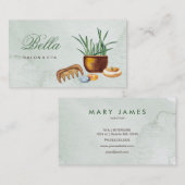 salon et spa élégant carte de visite de luxe (Devant / Derrière)