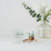 salon et spa élégant carte de visite de luxe (Debout devant)