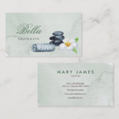 salon et spa élégant carte de visite de luxe (Devant / Derrière)