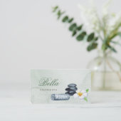 salon et spa élégant carte de visite de luxe (Debout devant)