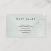 salon et spa élégant carte de visite de luxe (Dos)