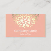 Salon et Spa Linge rose Look Carte de visite (Devant)