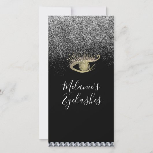 Salon Eyelash Business Après Les Cartes De Soins (Devant)