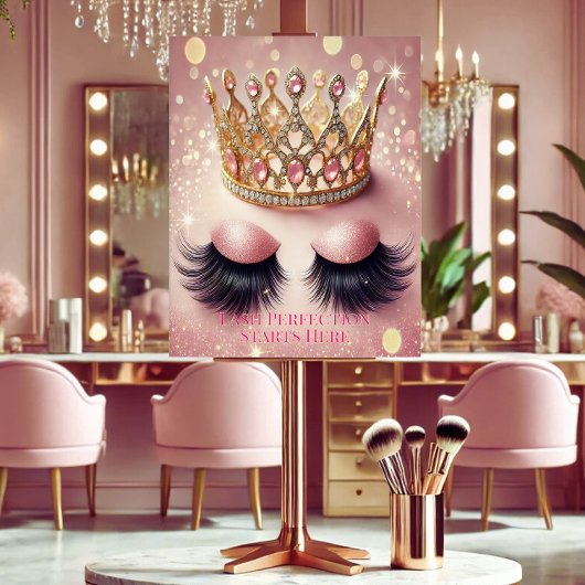 Salon Eyelash Parties scintillant rose