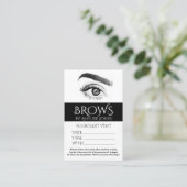 Salon Eyelashes Eyelashes de la carte de rendez-vo (Debout devant)
