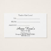 *~* Salon féminin & Spa Chic Artiste Abstrait (Dos)