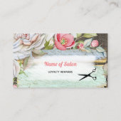 Salon Floral Fleur Rose Sucré Récompenses fidélité (Dos)