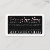 salon  floral loyalty punch (Achterkant)