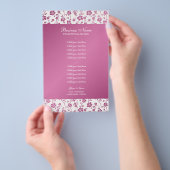 Salon Floral Pink Professional Flyer (Hand)